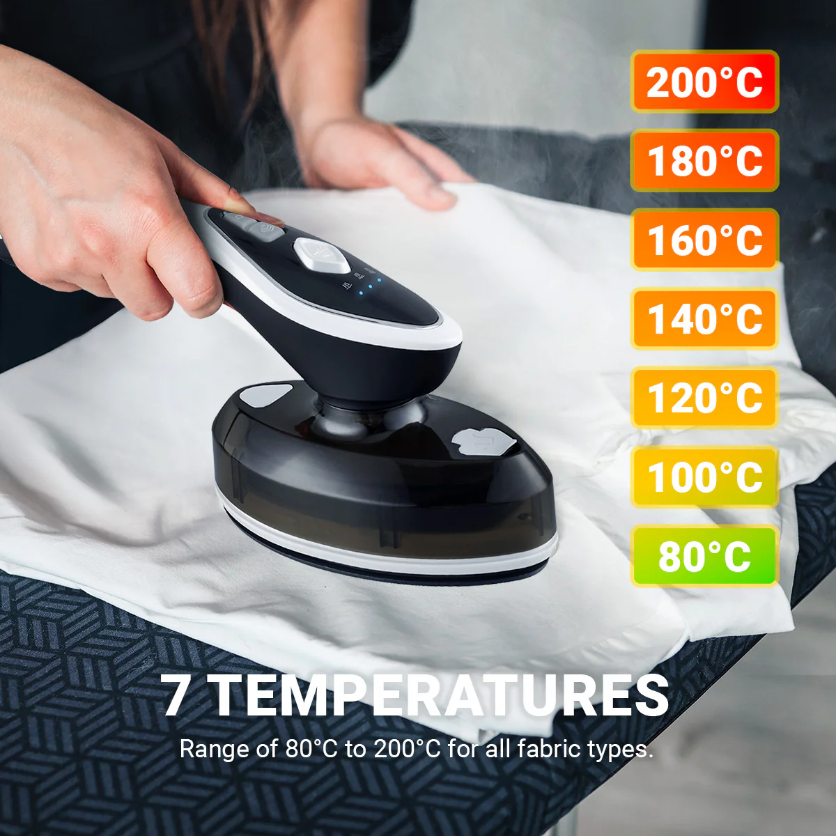 Kleva® 2-in-1 SteamPress Handheld 1500W Clothes Steamer & Garment Iron + Bonus Travel Bag - Image 4