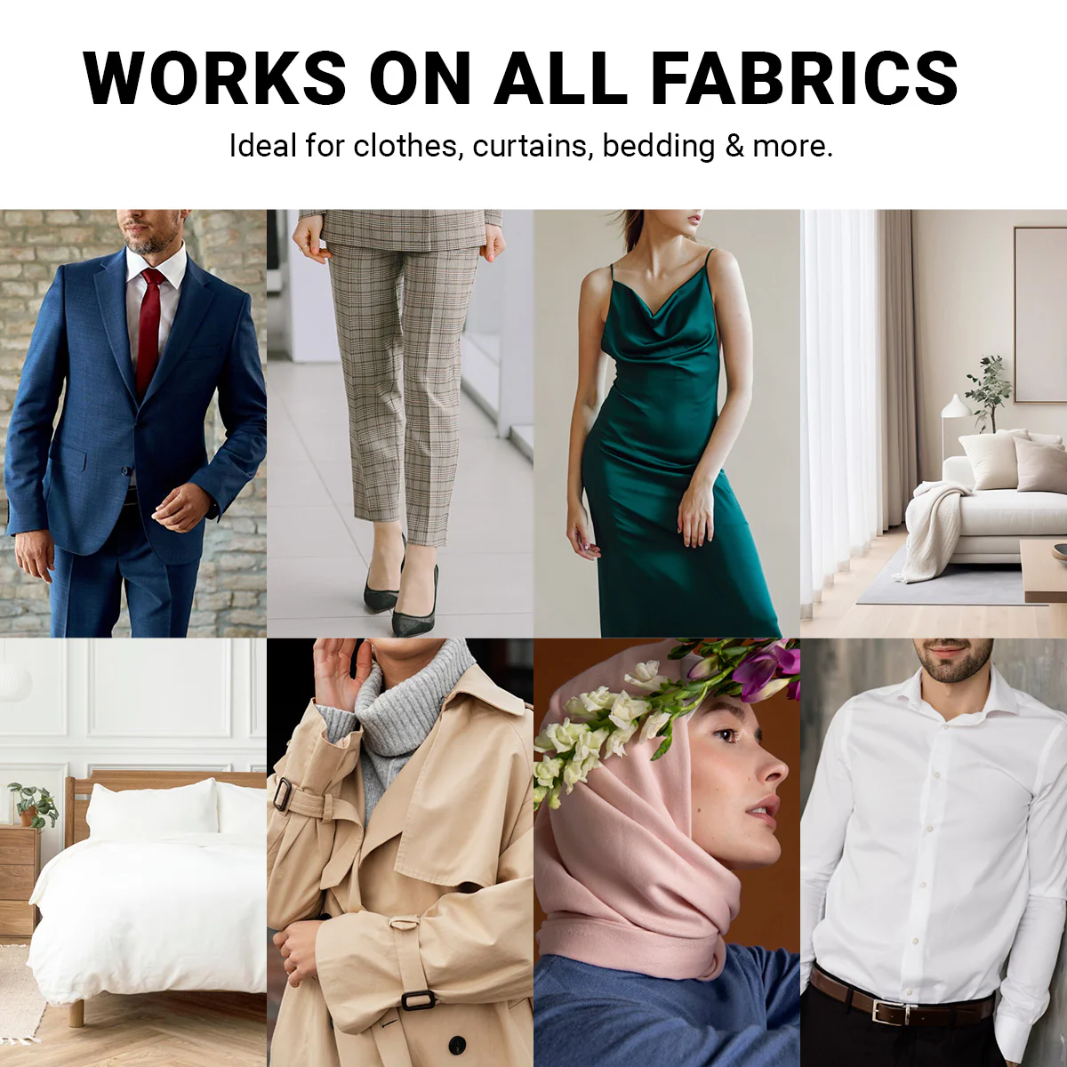 Kleva® 2-in-1 SteamPress Handheld 1500W Clothes Steamer & Garment Iron + Bonus Travel Bag - Image 6