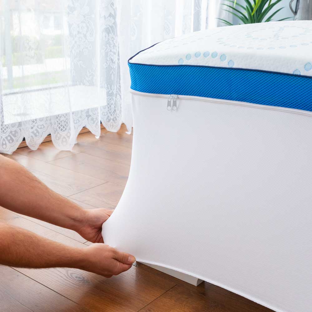 Straight 2 Sleep® Mattress Topper with Cooling Technology + 2 BONUS Adjustable Pillows + FREE Delivery - Image 10