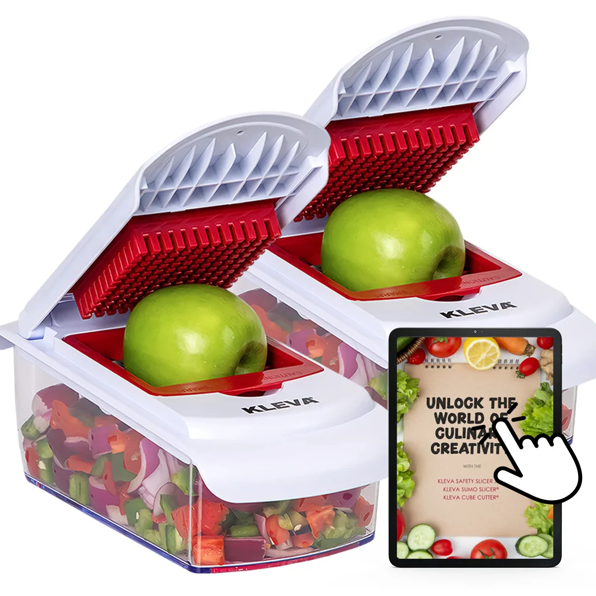 Kleva Cube Cutter - Slice, Dice, & Chop With A Compact Vegetable Cutter Buy 1 Get 1 FREE - Image 10