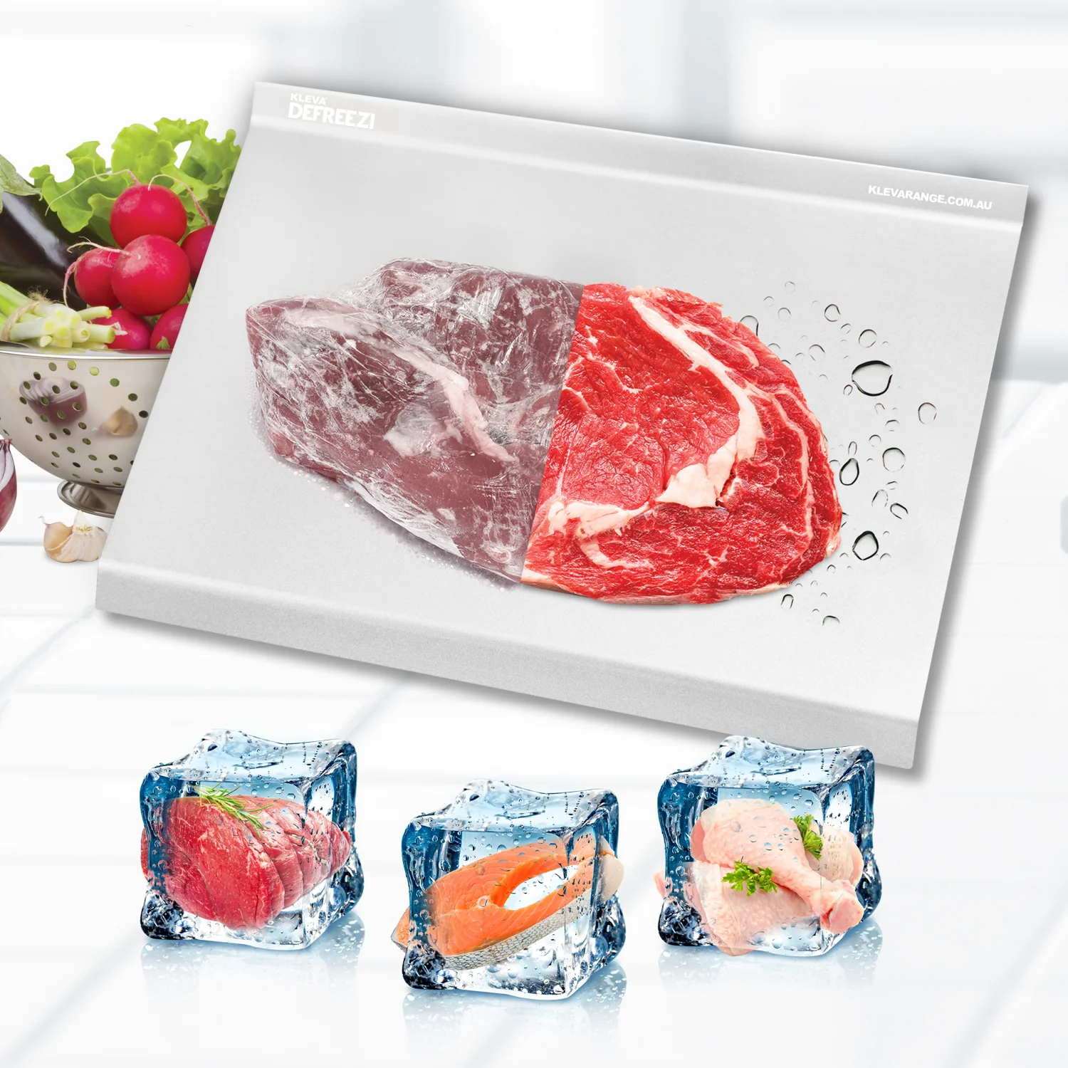 Defreezi® Defrosting Tray De-Thaw Meat + Frozen Food Up To 5x Faster! - Image 6