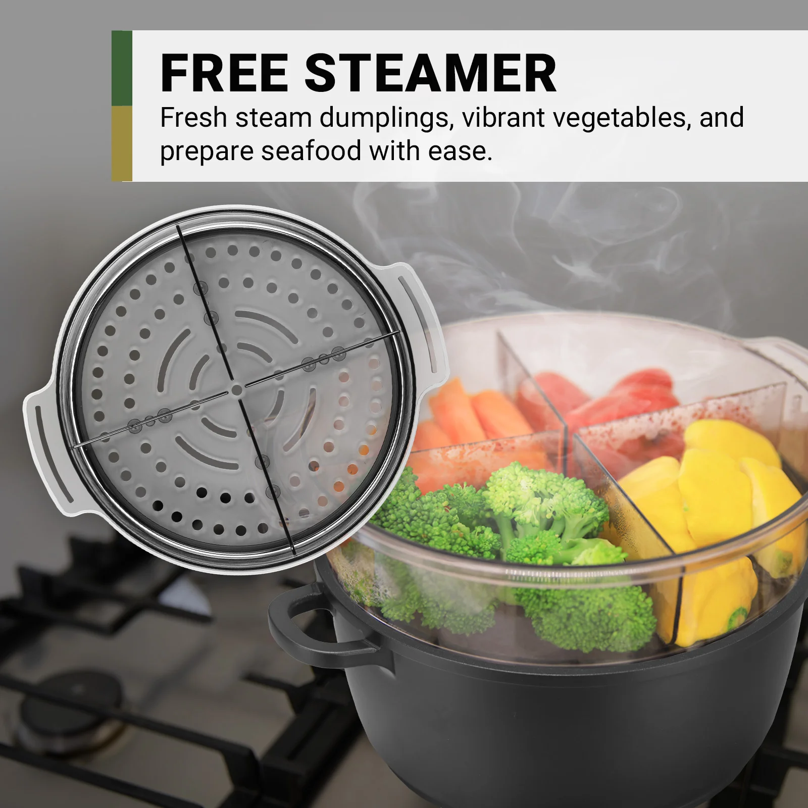 Diamond Earth® StackSmart with Detachable Handles 6pc Cookware Set - Buy one GET ONE FREE! - Image 4