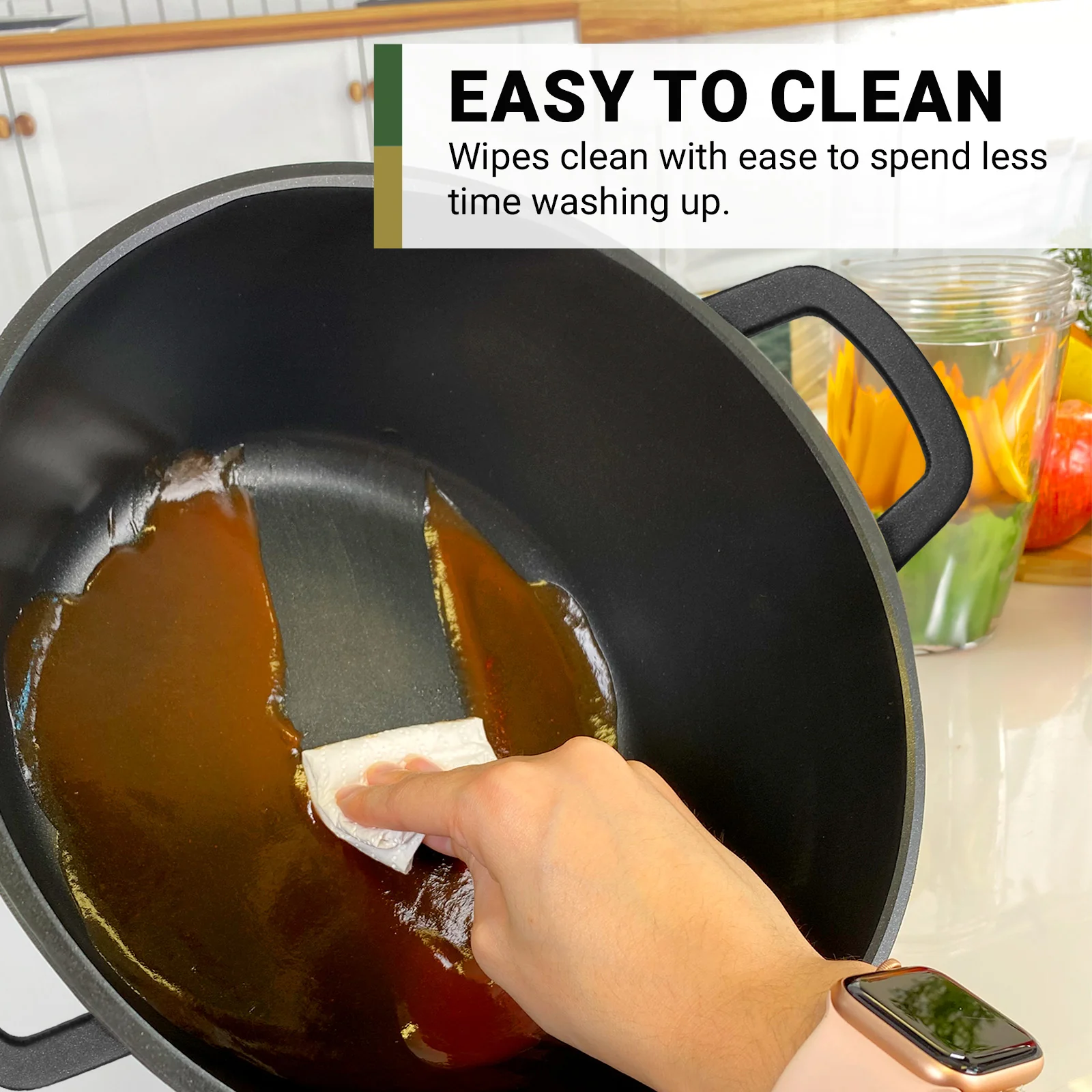 Diamond Earth® StackSmart with Detachable Handles 6pc Cookware Set - Buy one GET ONE FREE! - Image 7