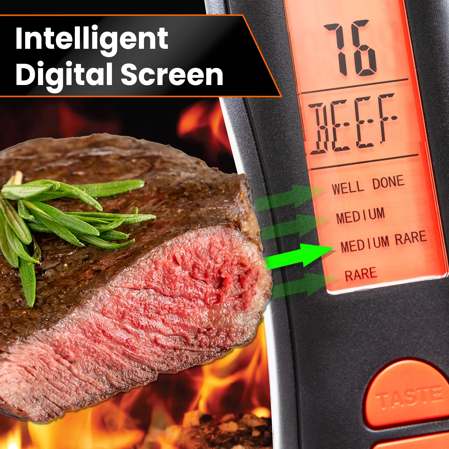 KLEVA Flavour Fork™ Digital BBQ Fork To Guarantee Tender Meats - Image 4