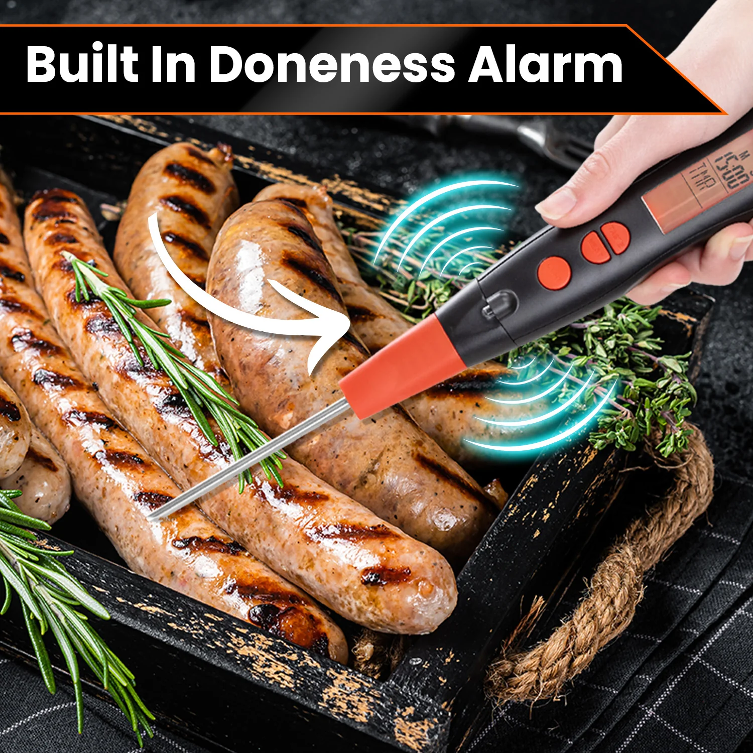 KLEVA Flavour Fork™ Digital BBQ Fork To Guarantee Tender Meats - Image 6