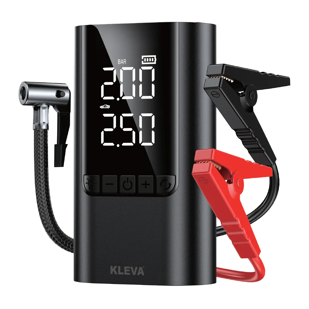 Kleva 6-in-1 Car Jump Starter & Air Compressor 6000mAh Power Bank - Image 11
