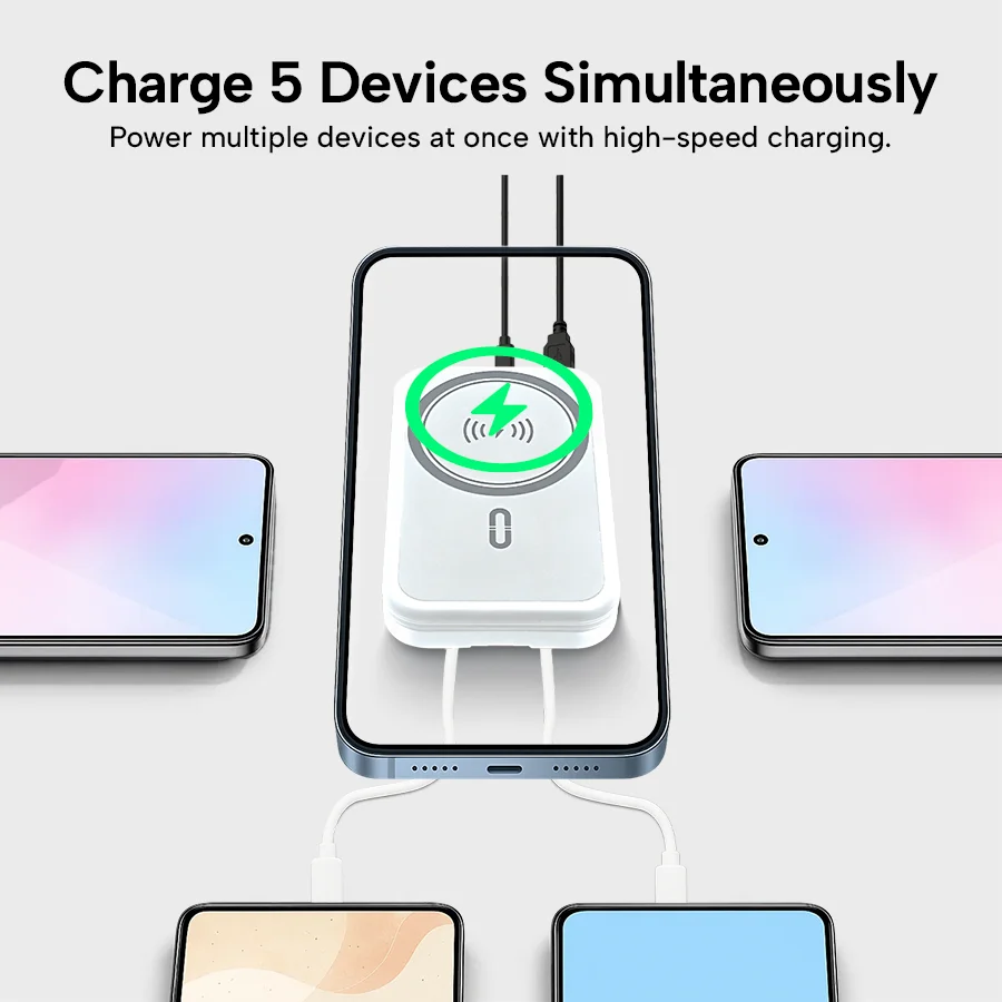 ChargAway 5-in-1 Compact Wireless Power Bank 10000mAh Fast Charge all devices in 30 minutes - Image 9