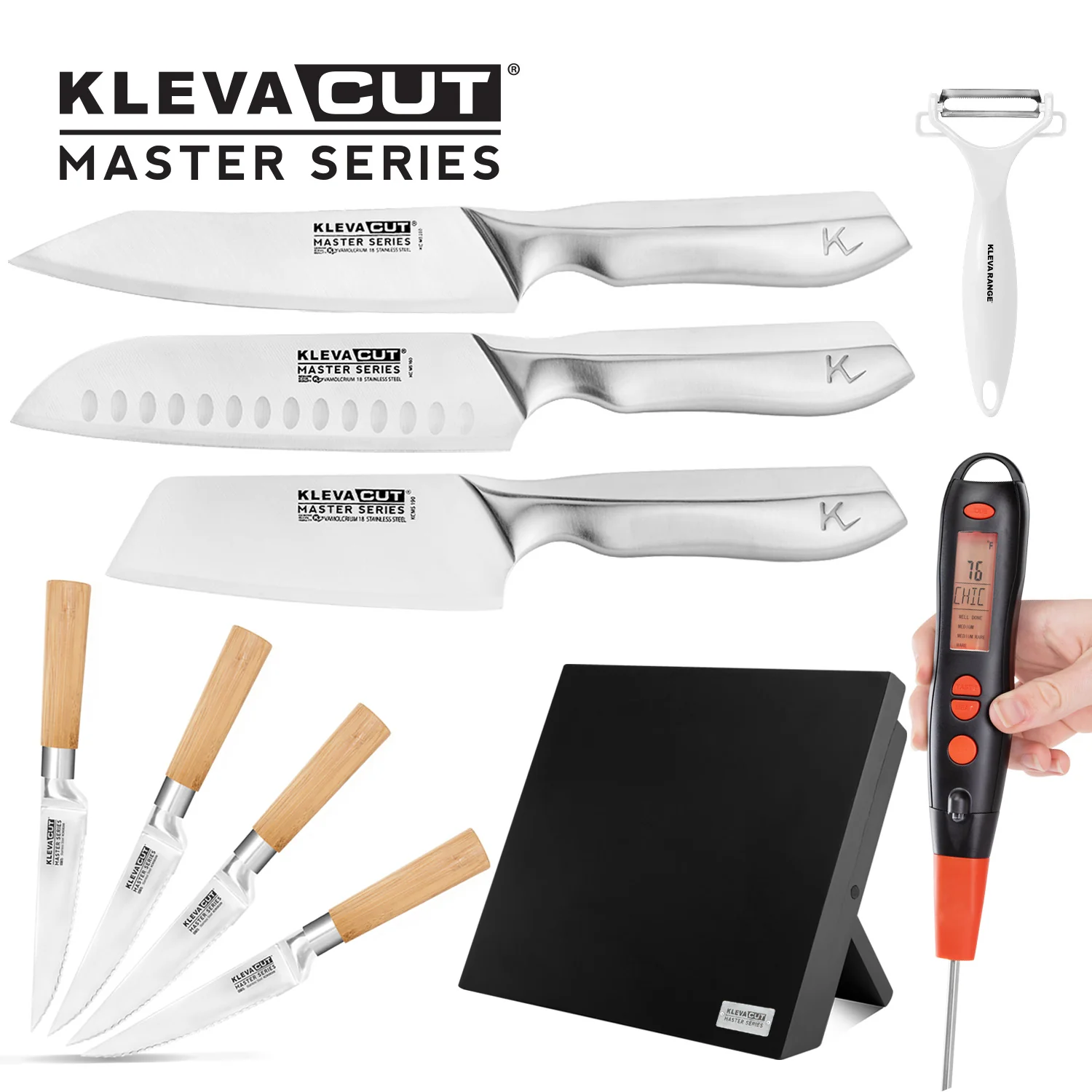 KlevaCut® Professional Chef 3pc Knife Set + $130 FREE Gifts + Lifetime Guarantee! - Image 14