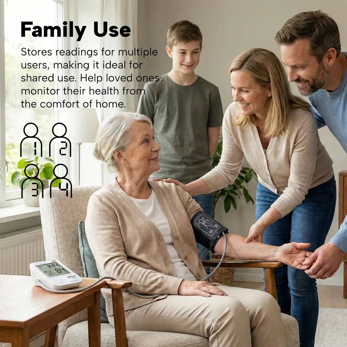 KLEVA® HealthTrack Pro | Digital Upper Arm Blood Pressure Monitor - Image 6