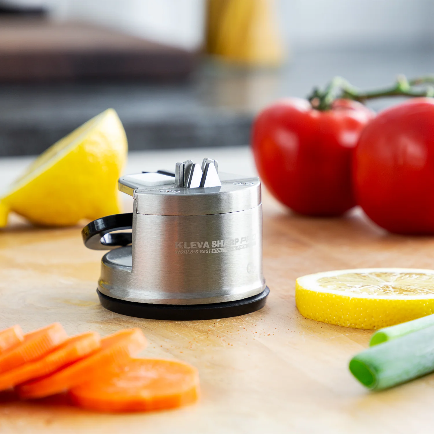 Kleva Sharp Pro® Knife Sharpener With Precision Honing Plate + Suction Base - Image 8