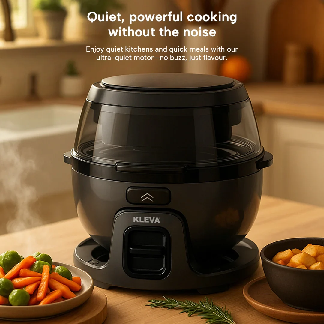 Kleva® Spin Crisp Rotating Digital Air Fryer 6L - 360° Auto Rotating Cooking - Image 9