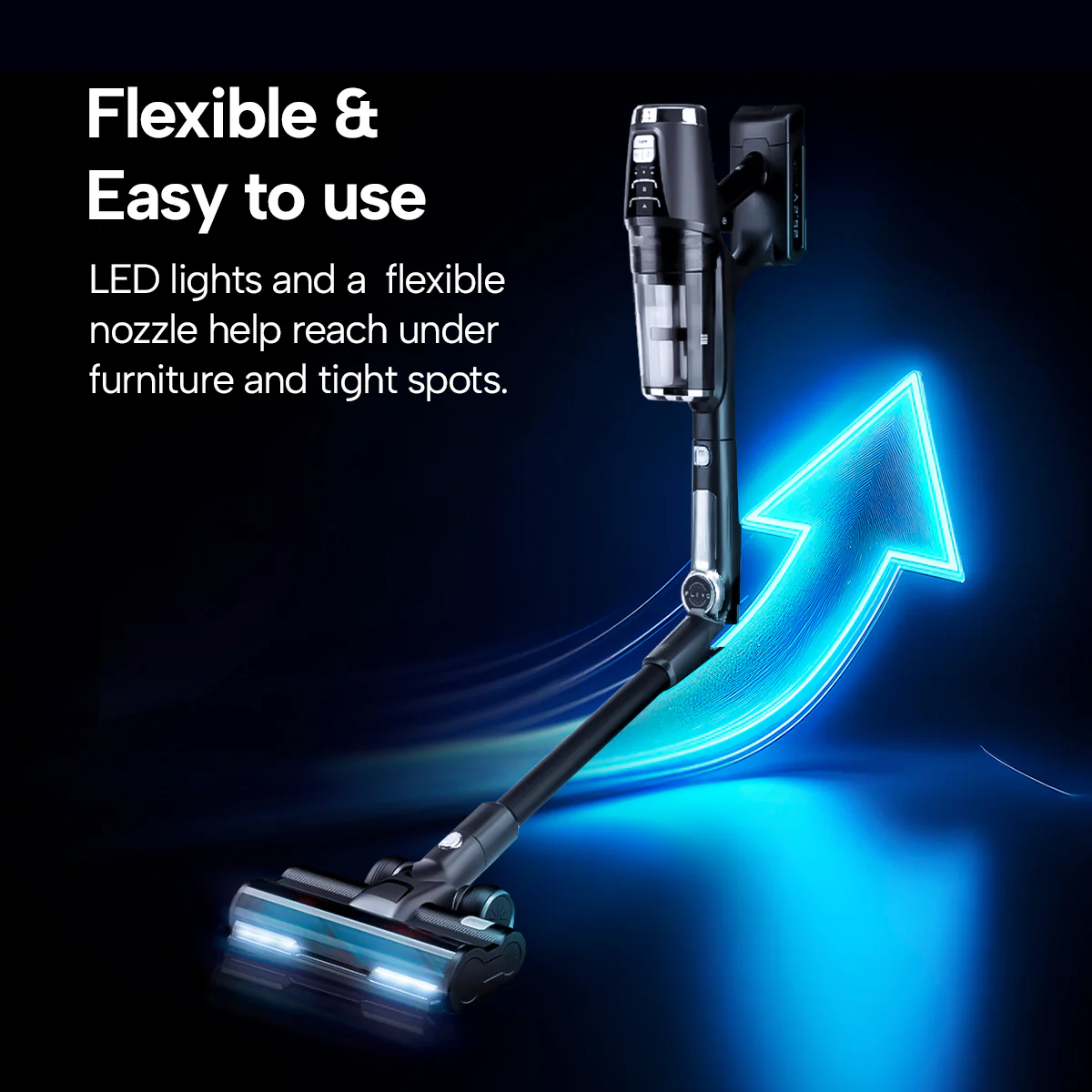 KRAPOF® Wet & Dry 2-in-1 Cordless Stick Vacuum and Smart Mop Floor Cleaner - Image 3