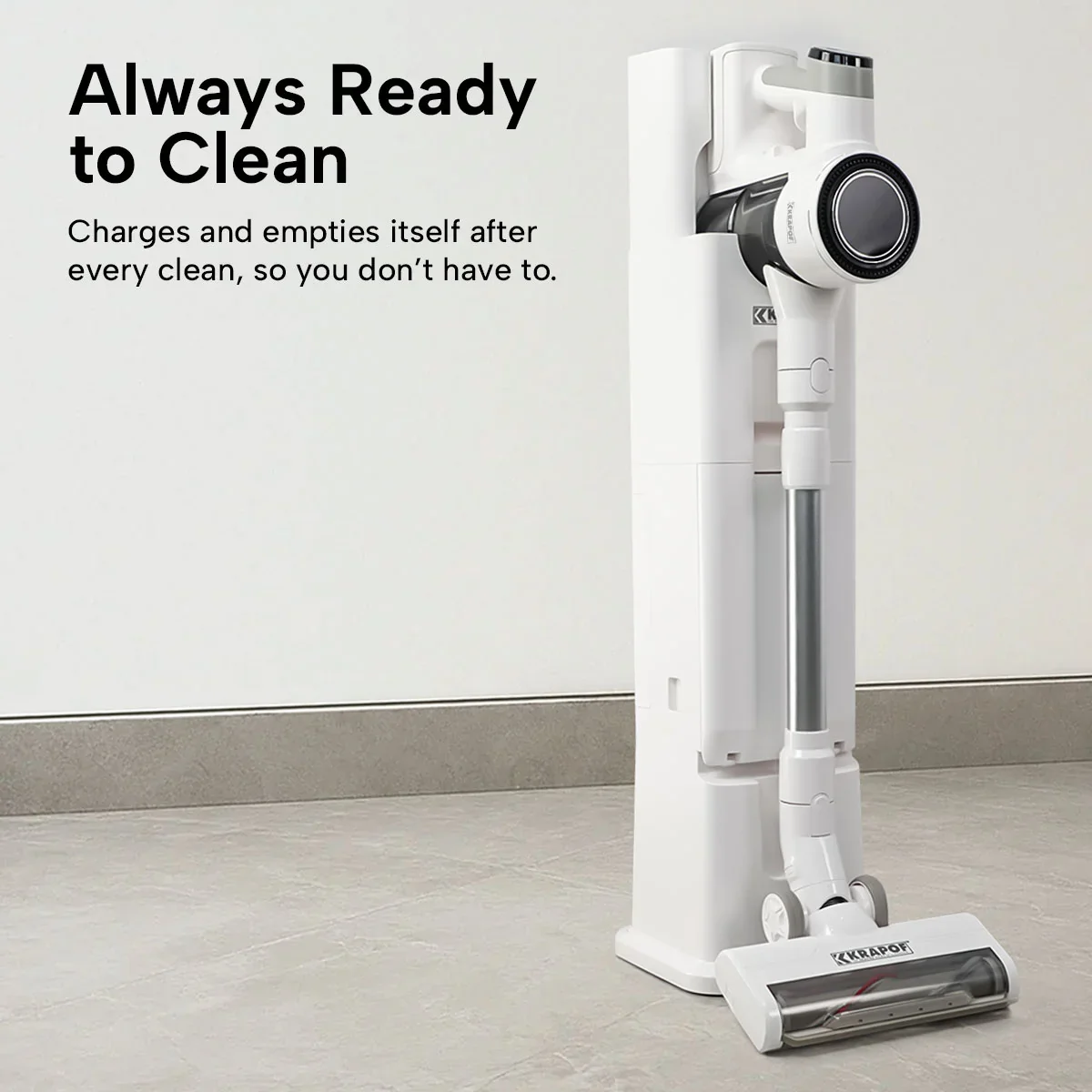 KRAPOF® Auto Clean Self Empty Slim Power Vac Cordless Stick Vacuum - Image 3