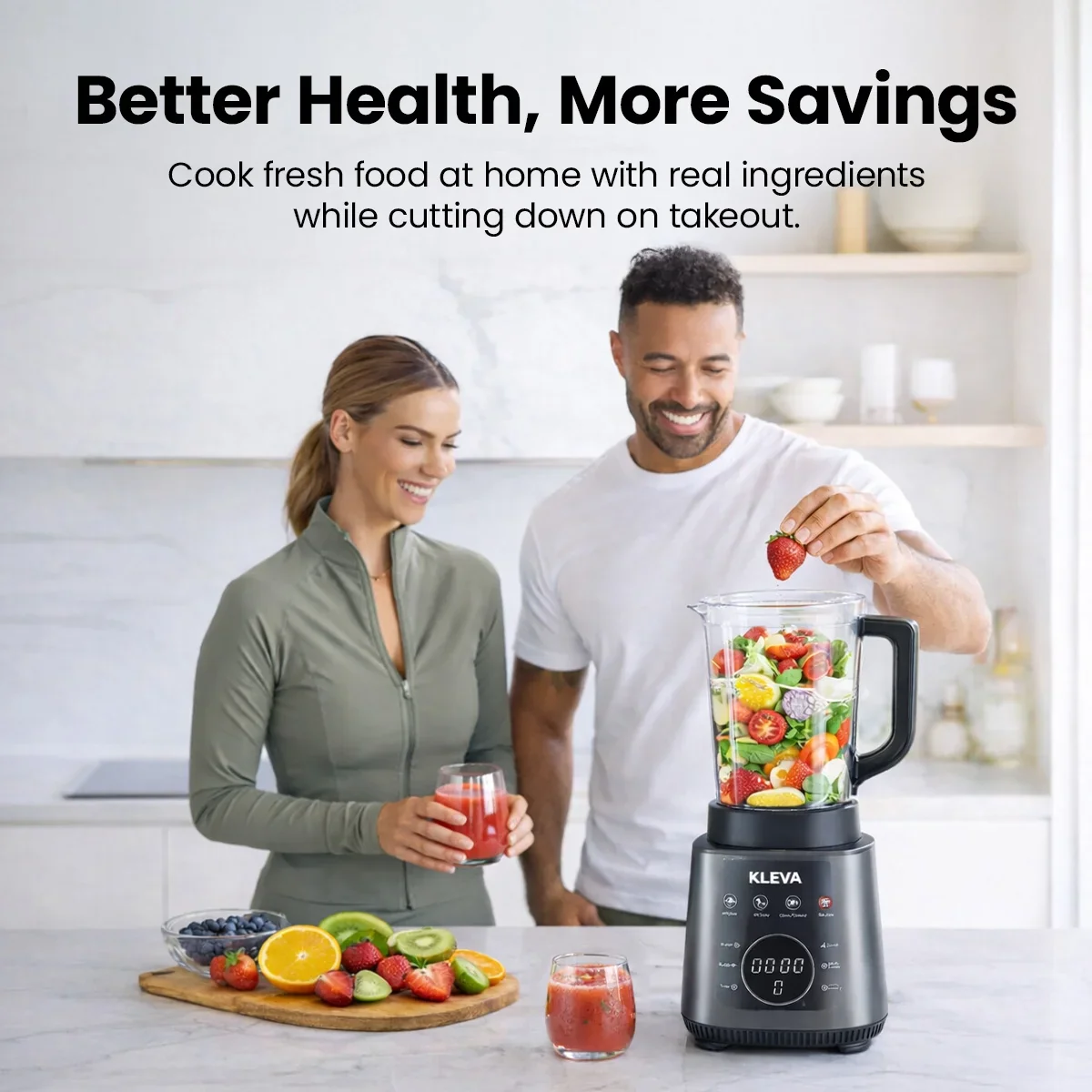 Mealio® Hot & Cold Blender - Professional Soup Maker & Smoothie Blender in 1 + FREE 2 Soup Flasks + Recipe E-Book - Image 8