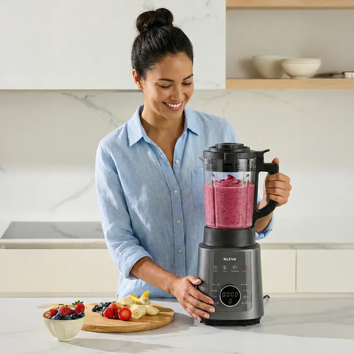 Mealio® Hot & Cold Blender - Professional Soup Maker & Smoothie Blender in 1 + FREE 2 Soup Flasks + Recipe E-Book - Image 9