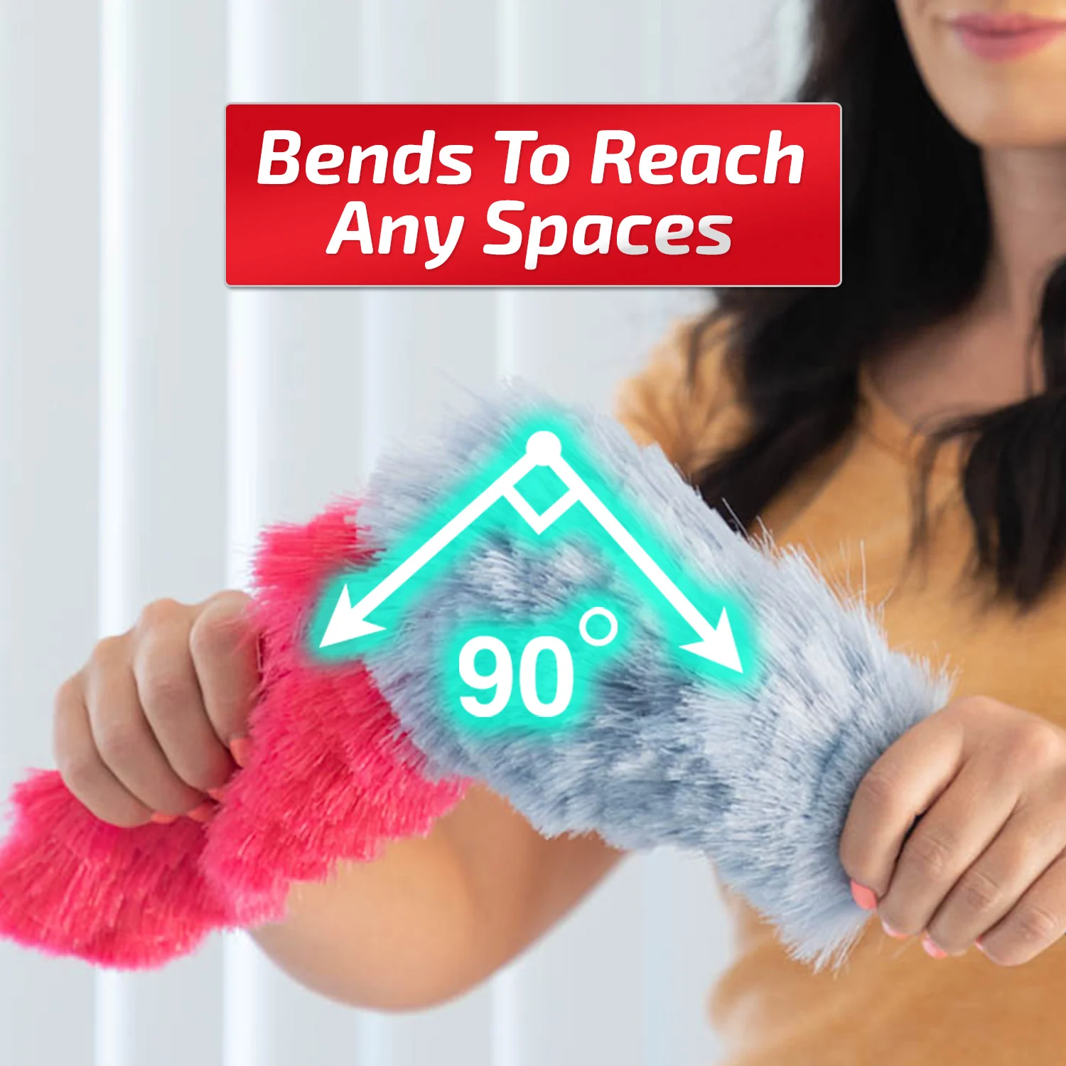 Kleva Miracle Magnetic Duster® Attracts Dust Like A Magnet! + 2 Meter Long Extension Pole - Image 9