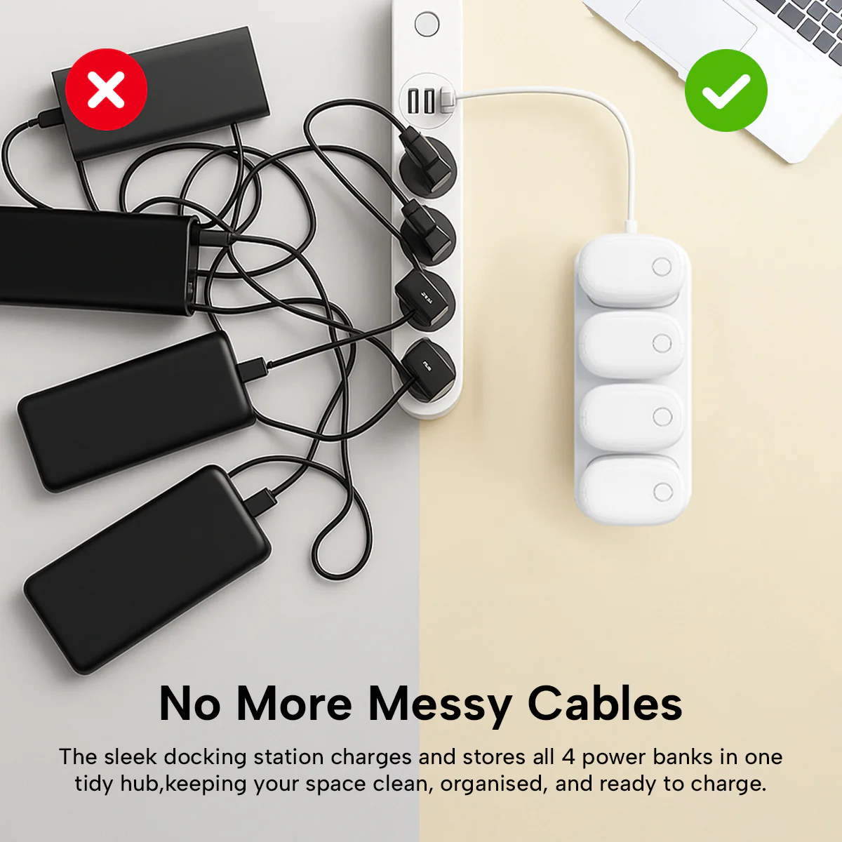 KLEVA® Grab and Go Portable Family Charging Kit - Compact Power Bank 5000mAh Fast Charging - Image 6