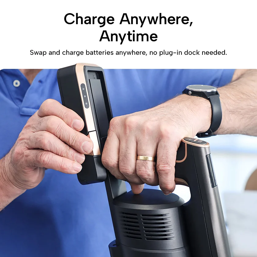 KRAPOF® Super Slim Power Vac Cordless Stick Vacuum + Extra FREE Second Battery - Image 5