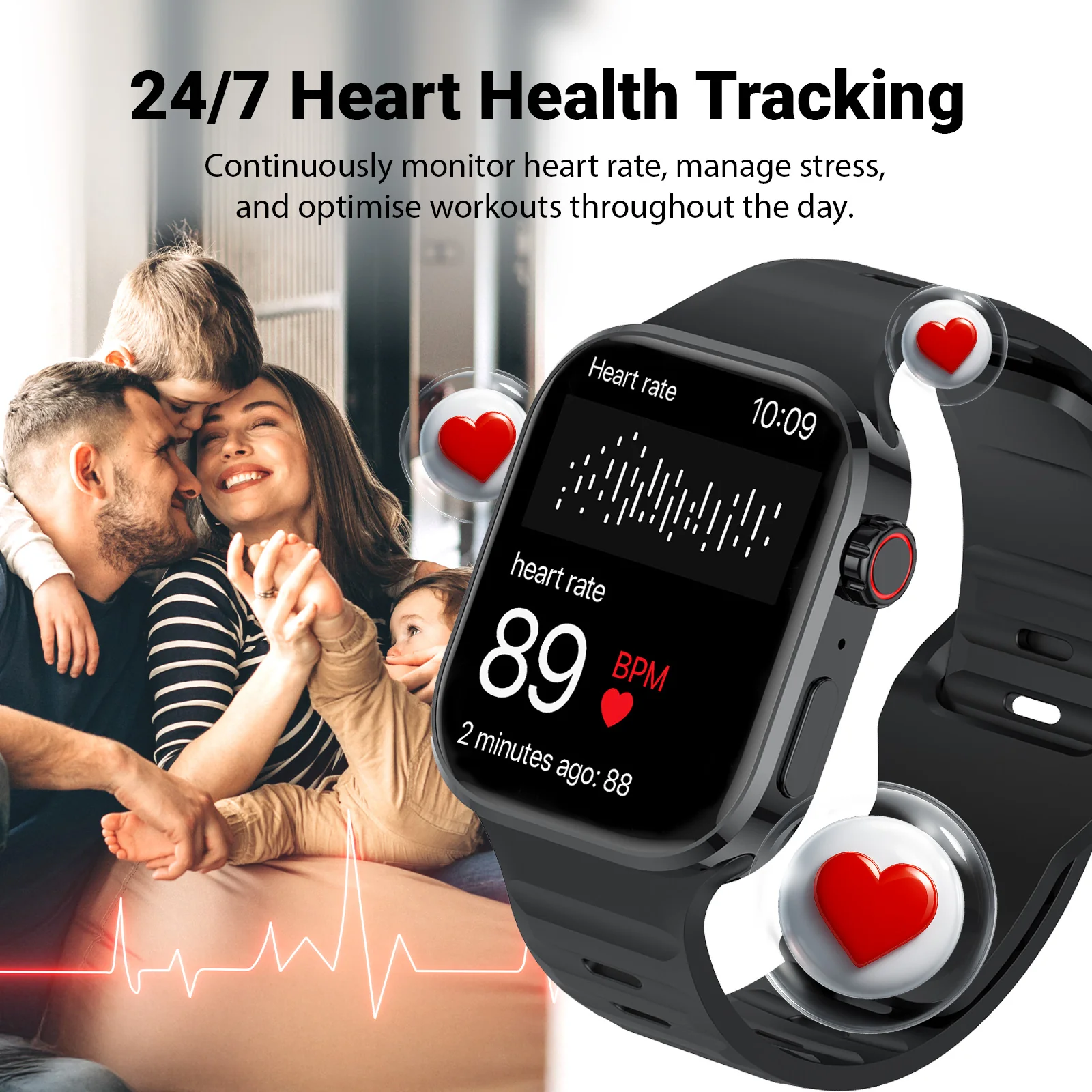 Health Smart Watch Everyday Fitness Tracker - Compatible with Android & iOS - Image 3