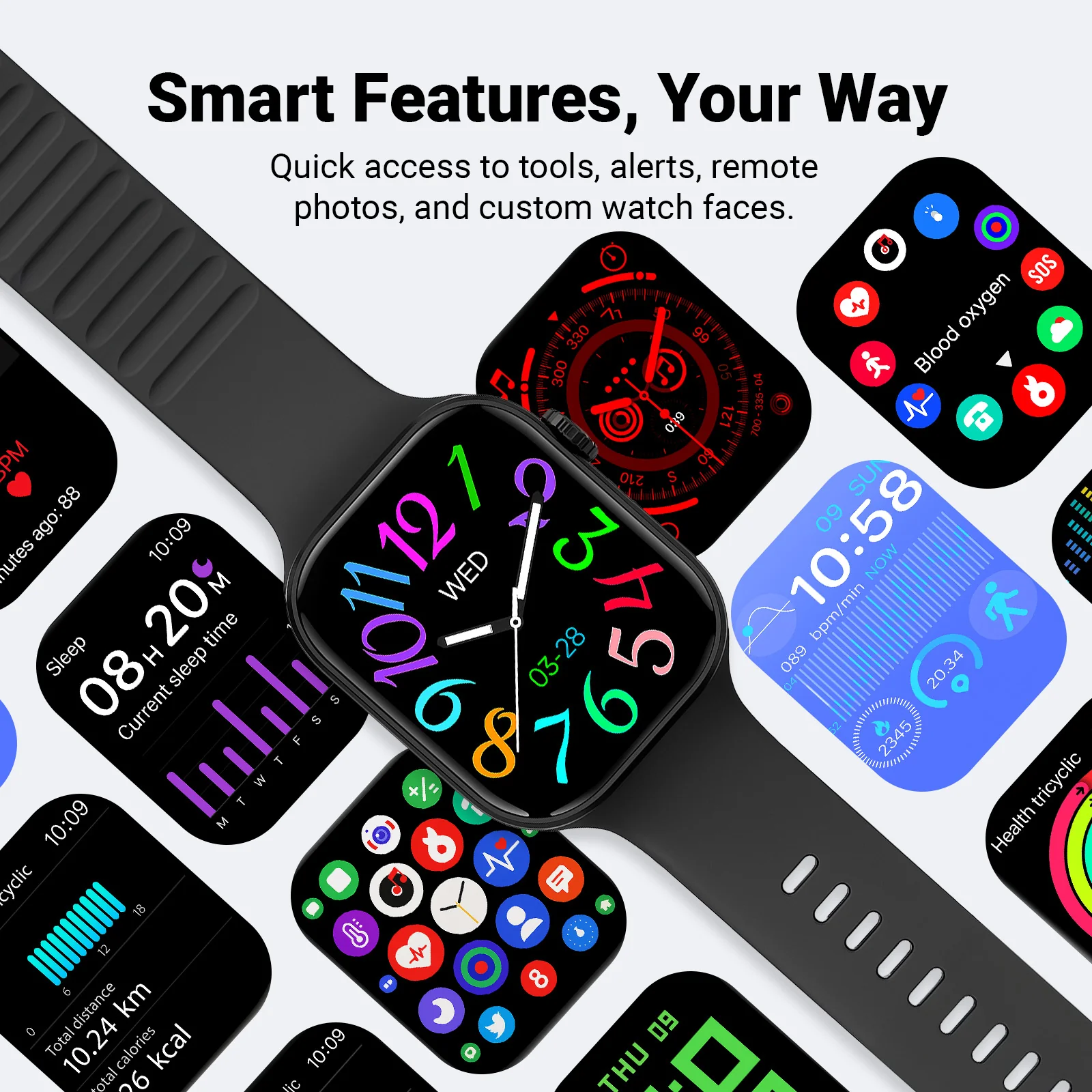 Health Smart Watch Everyday Fitness Tracker - Compatible with Android & iOS - Image 6