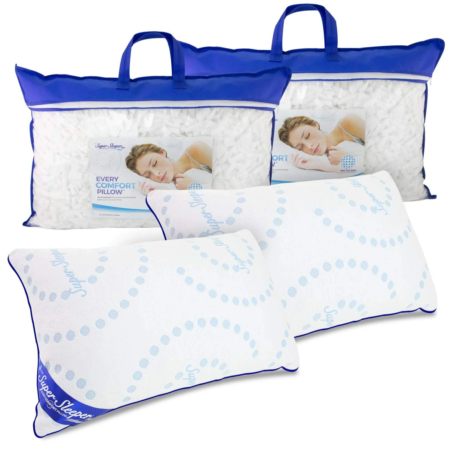 Super Sleeper Pro Adjustable Every Comfort Pillow With Cooling Technology - TV Double Offer! - Image 13