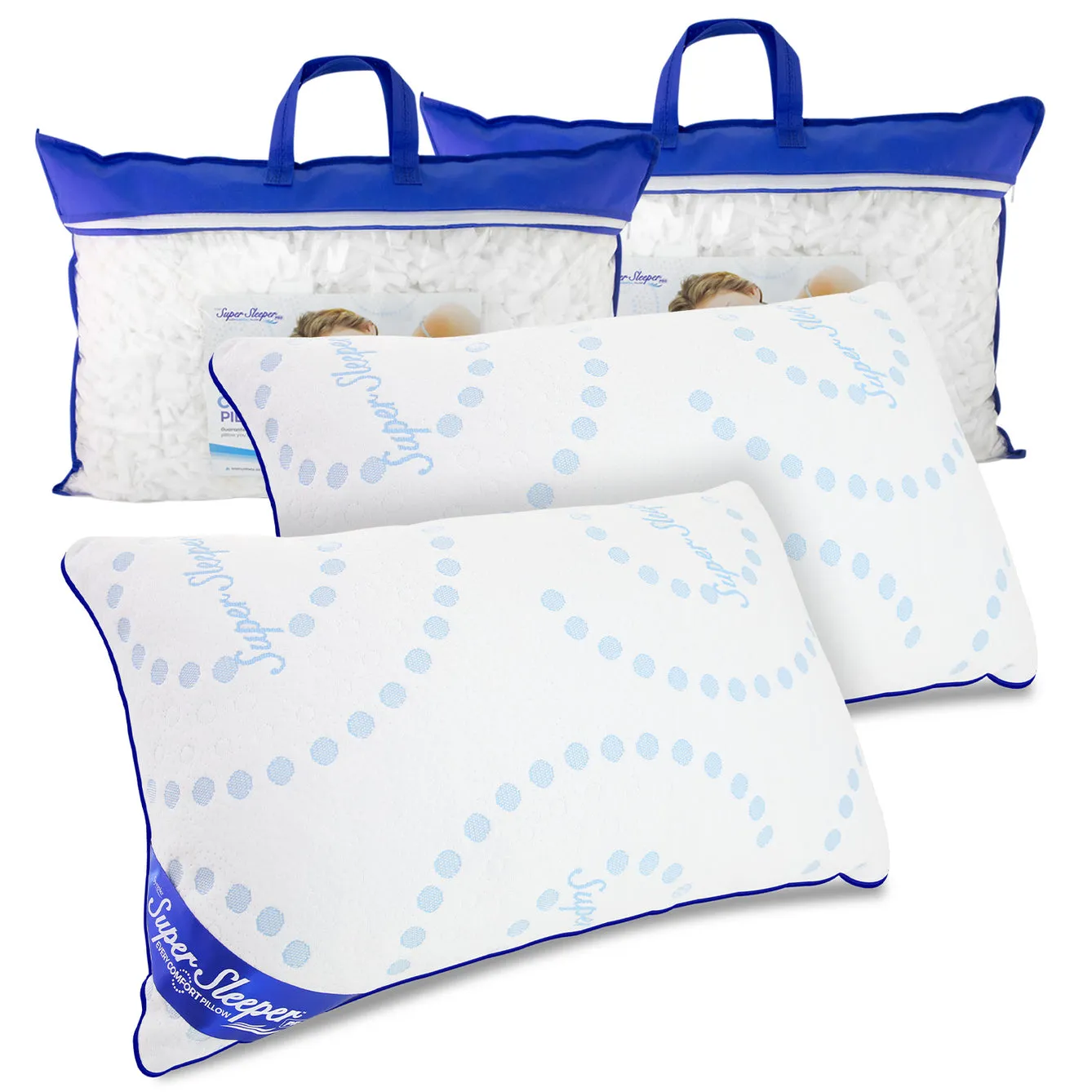 Super Sleeper Pro Adjustable Every Comfort Pillow With Cooling Technology - TV Double Offer! - Image 14