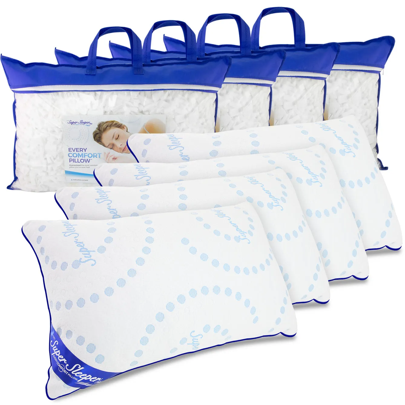 Super Sleeper Pro Adjustable Every Comfort Pillow With Cooling Technology - TV Double Offer! - Image 15